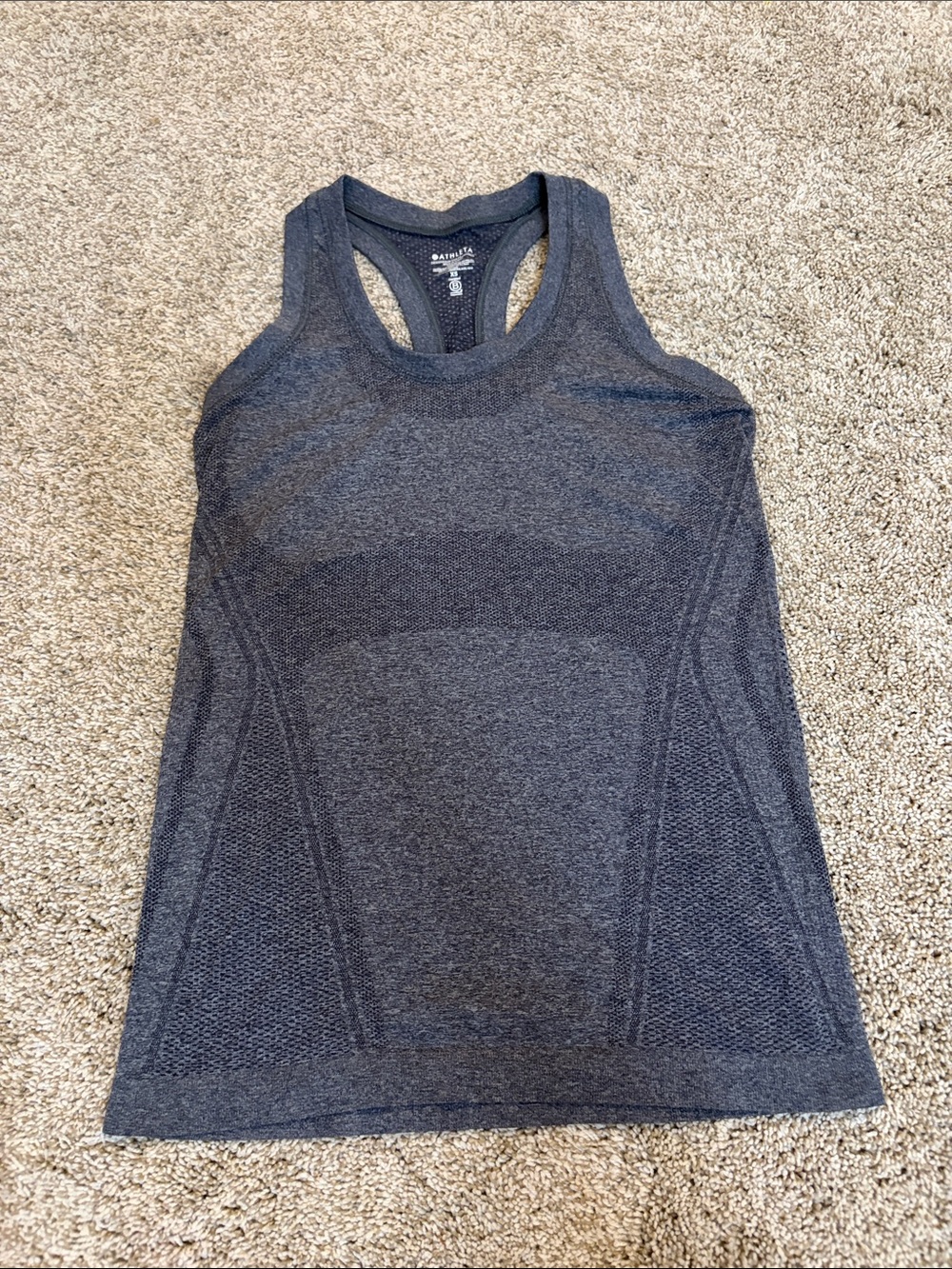Athleta Racerback Tank Top - Charcoal Gray